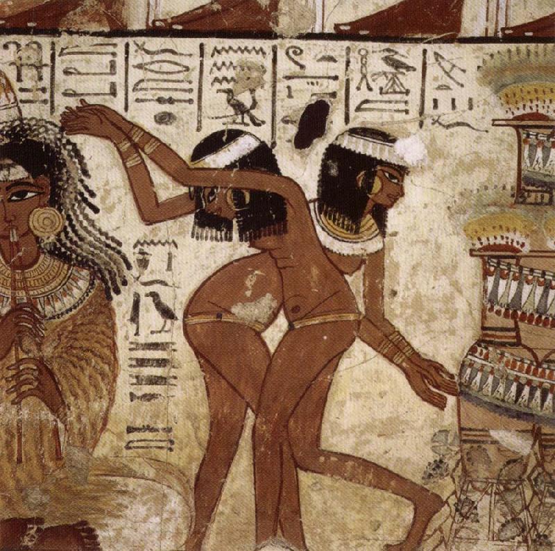 unknow artist Banquet Scent,from th Tomb of Nebamun oil painting picture